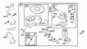 Carburetor Assy Diagram and Parts List for 254422-0535-01  Briggs and Stratton Engine